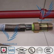 Nominal Assembly Lengths Flexible Sprinkler Hose Stainless Steel UL FM